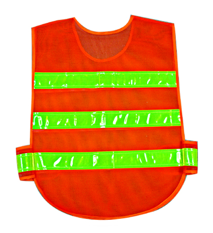 เสื้อจราจรสะท้อนแสง รหัส  ด้านหลัง