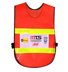 เสื้อจราจรสะท้อนแสง รหัส  ด้านหลัง