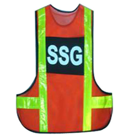 เสื้อจราจรสะท้อนแสง รหัส  ด้านหลัง